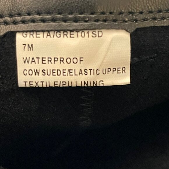 Blondo $230 Waterproof Black Suede Grega Knee High Boot Sz 7 M NEW - Picture 8 of 9